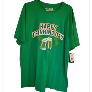 NWT St. Patrick’s Day Sz XL Green Graphic T Shirt